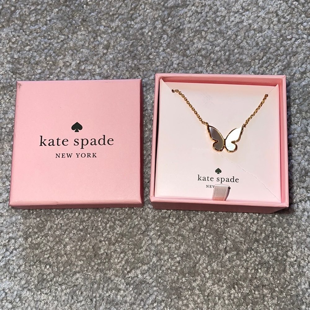Kate spade butterfly necklace